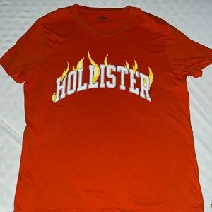 orange flame Hollister T-shirt Size: large